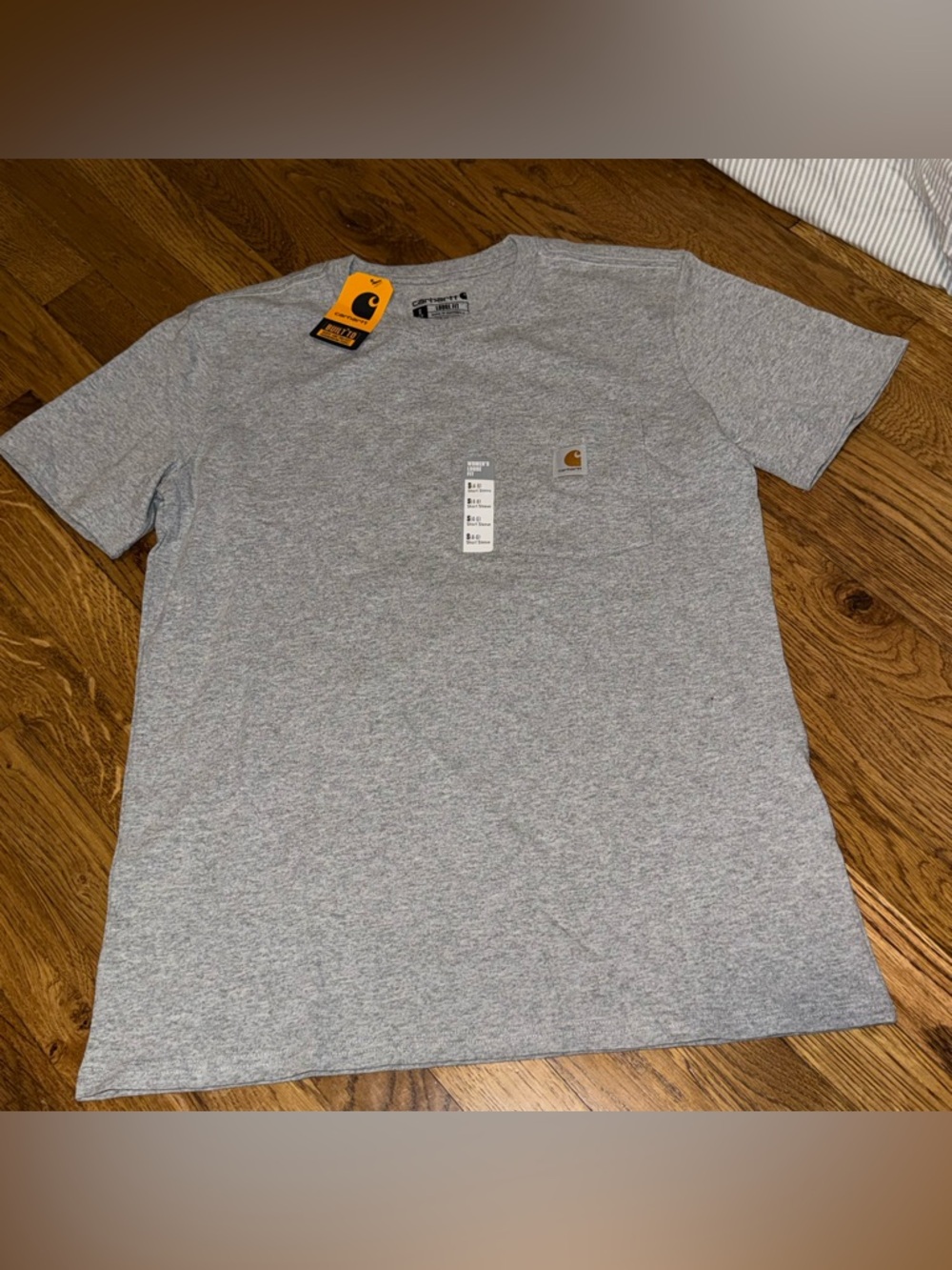 Carhartt Gray Heather Short-Sleeve Pocket Tee